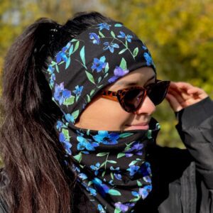 Nákrčník MODRÉ KVÍTKY